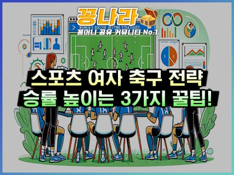 스포츠 축구, 여자 축구 배팅 전략에 대해서 알아보자!