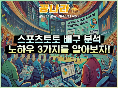 배구 분석을 통하여 수익을 내는 노하우 3가지